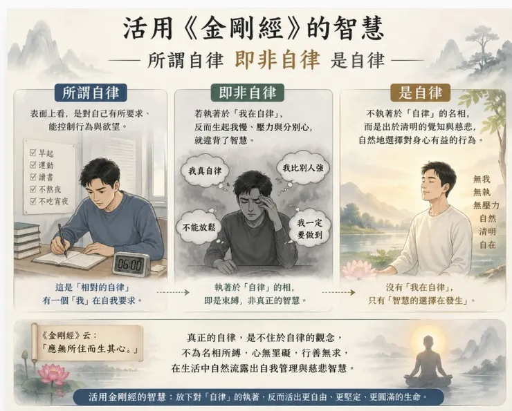 金剛經的智慧：所謂自律 即非自律 是自律