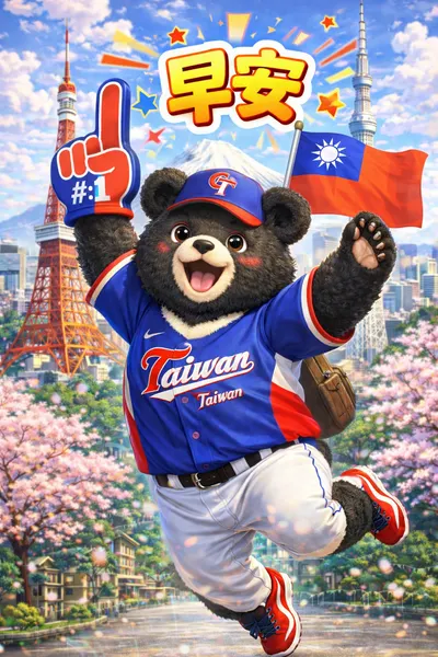 給台灣加油的早安！