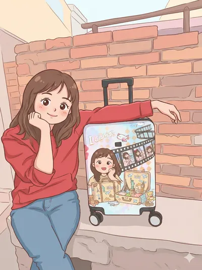 20吋行李箱diy