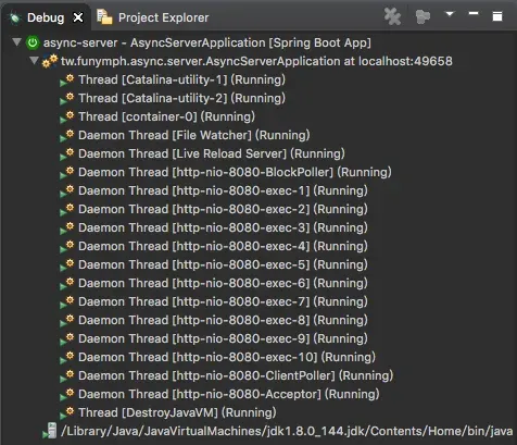 Figure 1 — Default 10 worker threads
