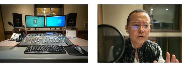 工作現場照（攝於藝昇國際錄音室）