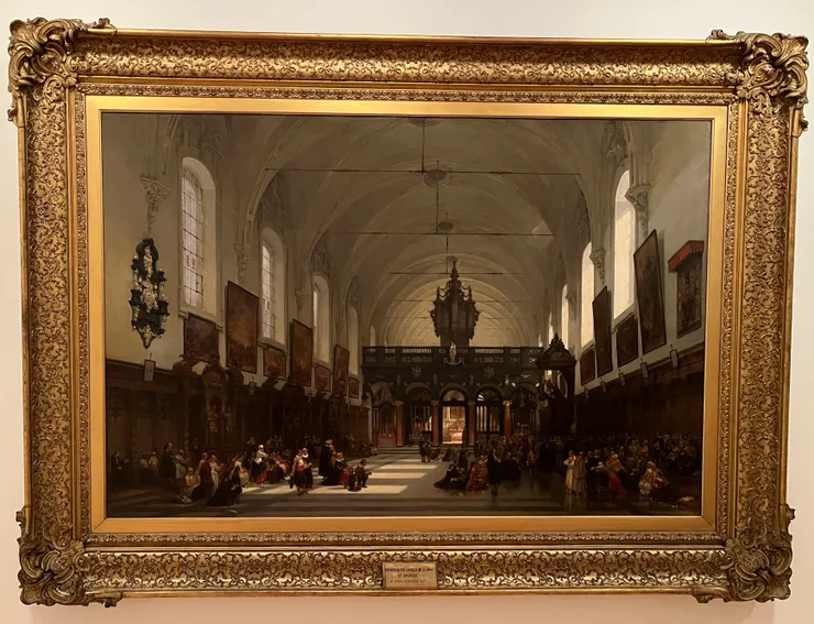 Interior of the church of St Anne, Bruges, 1851 By David Roberts