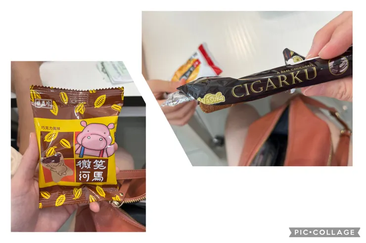 河馬好吃,巧克力捲我不愛。