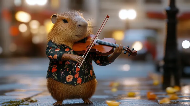 我也演奏一下小提琴助興一下吧．