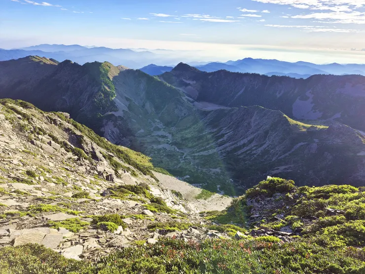 ▲南湖大山俯視南湖下圈谷—Ｕ形谷