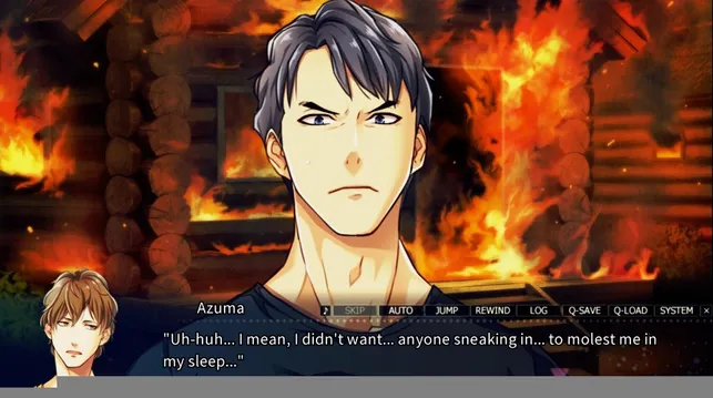 用差點被燒死在小木屋裡還能講廢話的吾妻當作分隔線