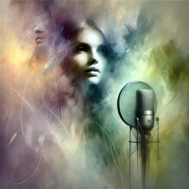 Her role isn't limited to storytelling; she resurrects whispers from the far corners of memory, weaving them into a tapestry of sound and color that swirls around her, ephemeral yet profoundly alive.