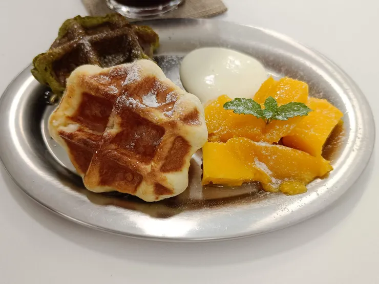 兩種口味的鬆餅