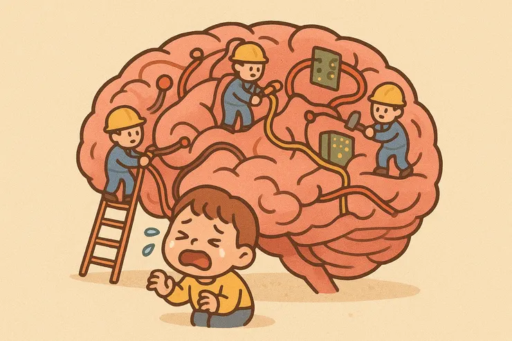崩潰，其實是大腦在練習連結。