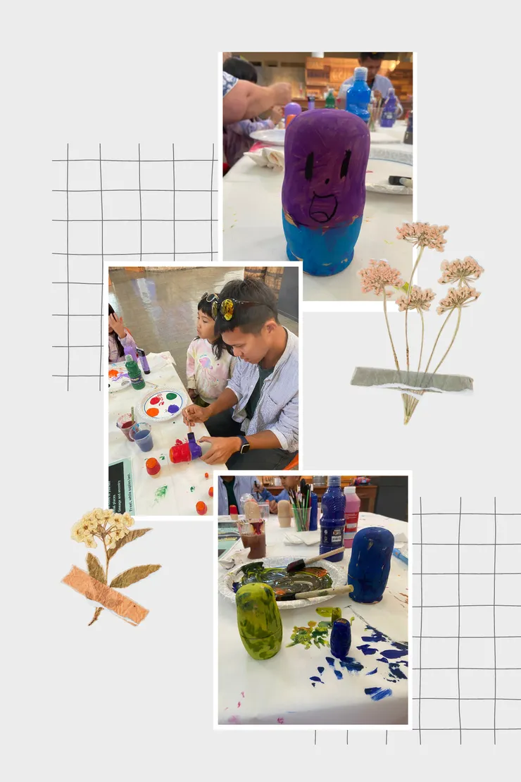 最上面是女兒的,最下面是兒子的