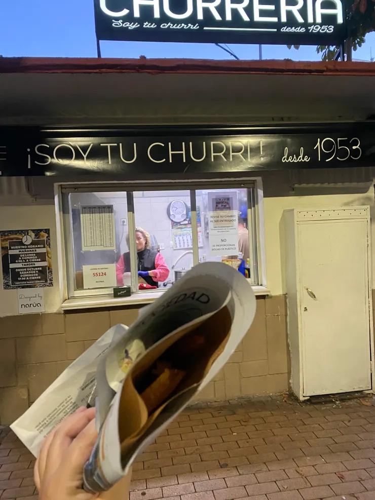 一早獲得能量(他們只單賣churros 沒飲料)