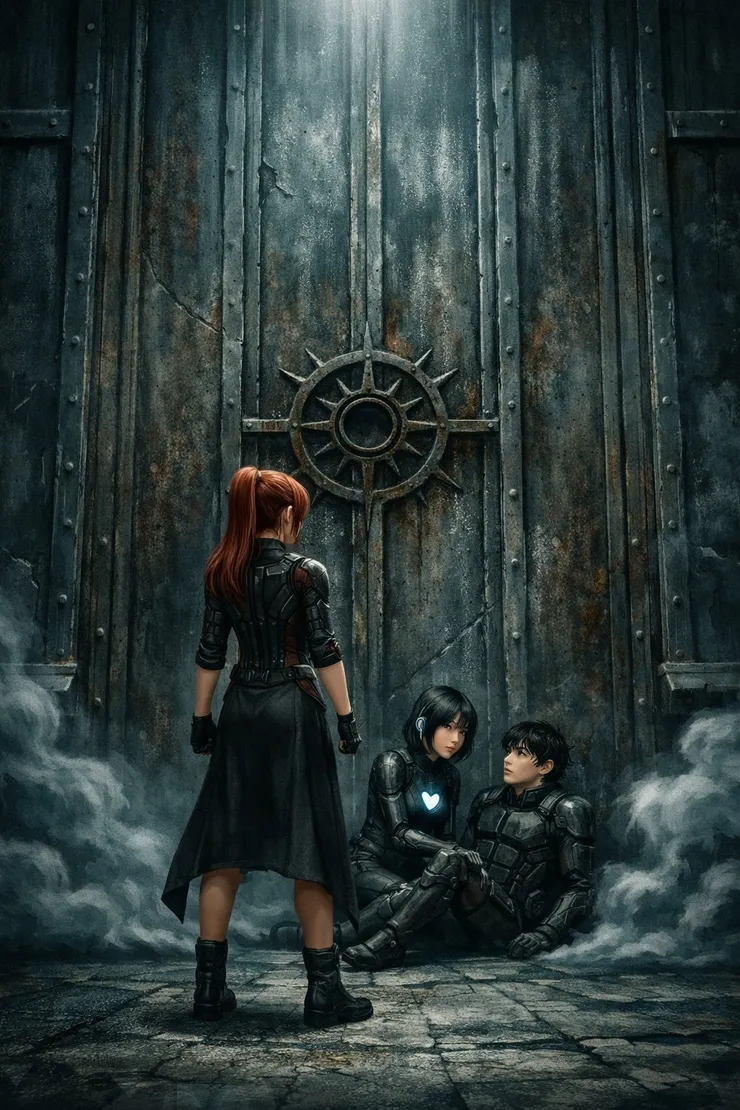 在『絕望之牆』前，Yuli 打開墜鍊晶片——優娜護著瀕死的陽翔，賭上最後一條路。