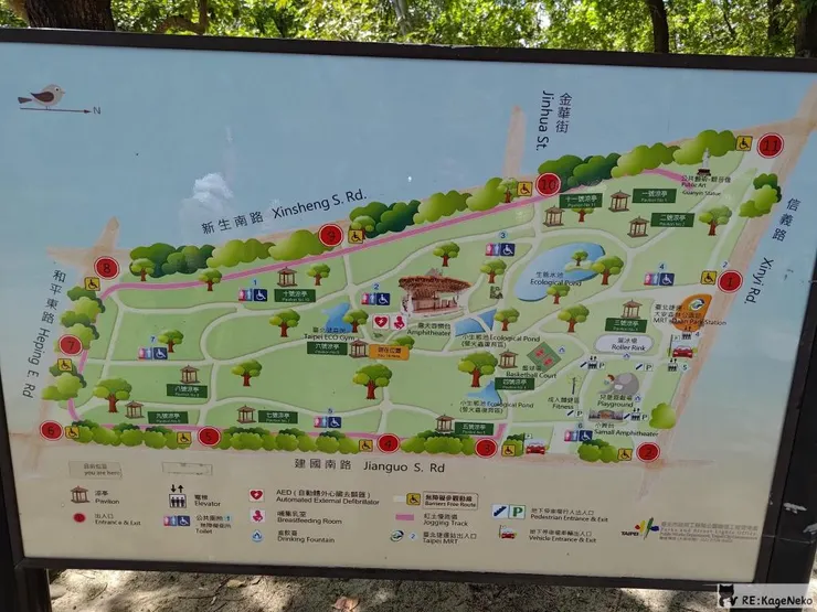大安森林公園地圖