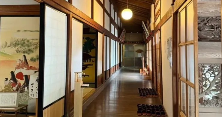 高野山宿坊內部走廊景觀