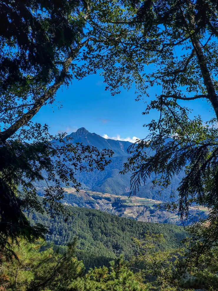 中央尖怎麼這角度看起來圓圓的？和南湖看到的不一樣。