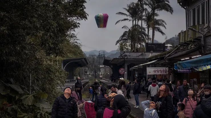 平溪現在是天燈小鎮。
