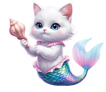 分享一張人魚貓