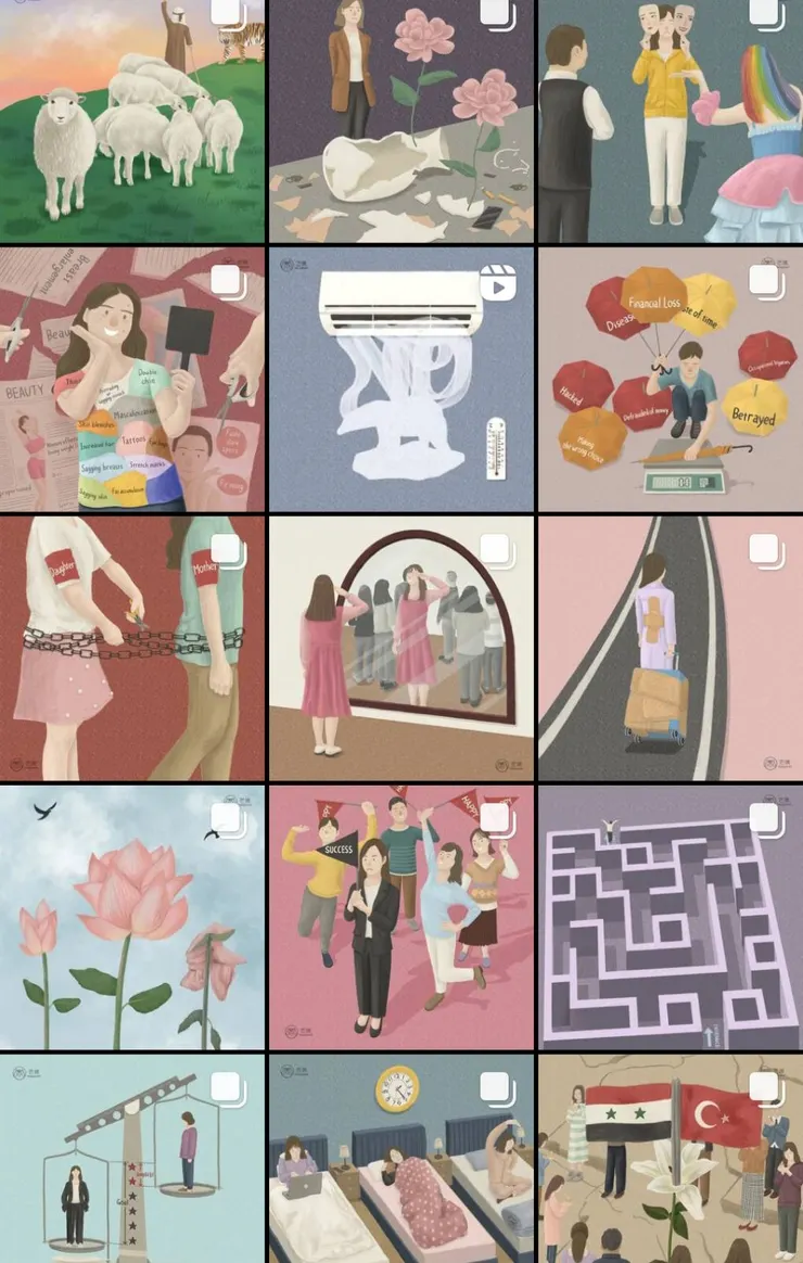 這陣子芒現創作的概念插畫作品們