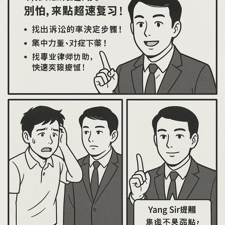 即將開庭不要緊張