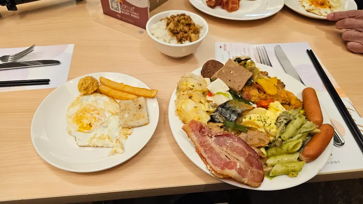 高雄福容大飯店的早餐真的超級豐盛!