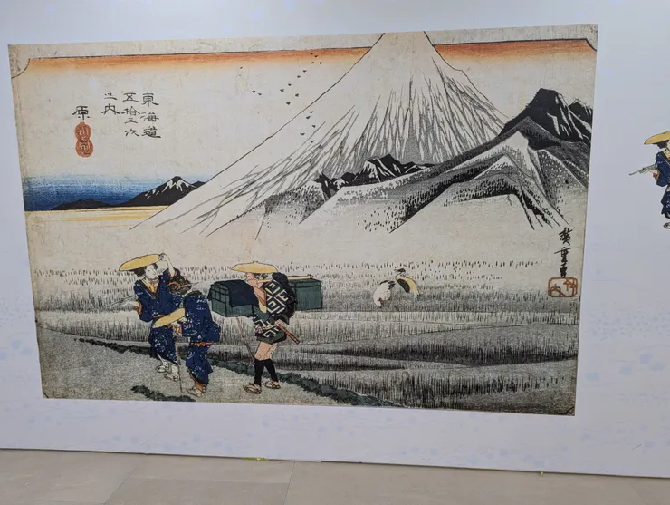 東海道五十三驛站 原 朝之富士（放大版的作品）