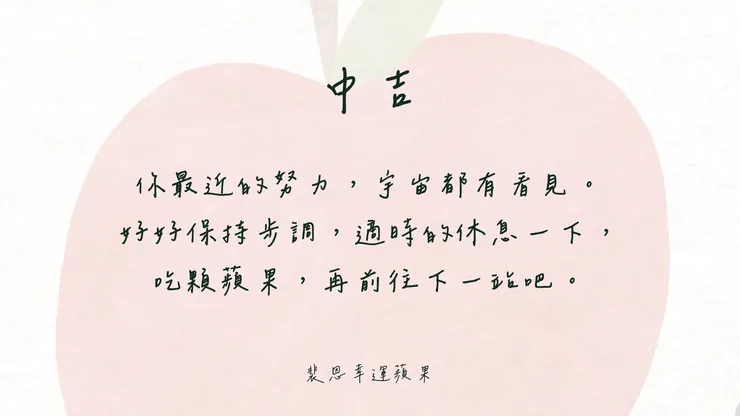 裴恩幸運籤詩，如有雷同都是巧合