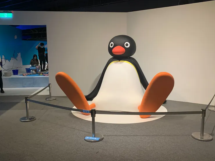 展覽最大的Pingu，超可愛❤️