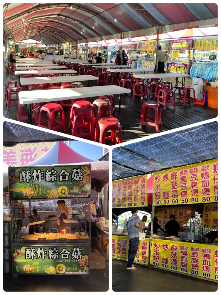 美食攤位選擇很多