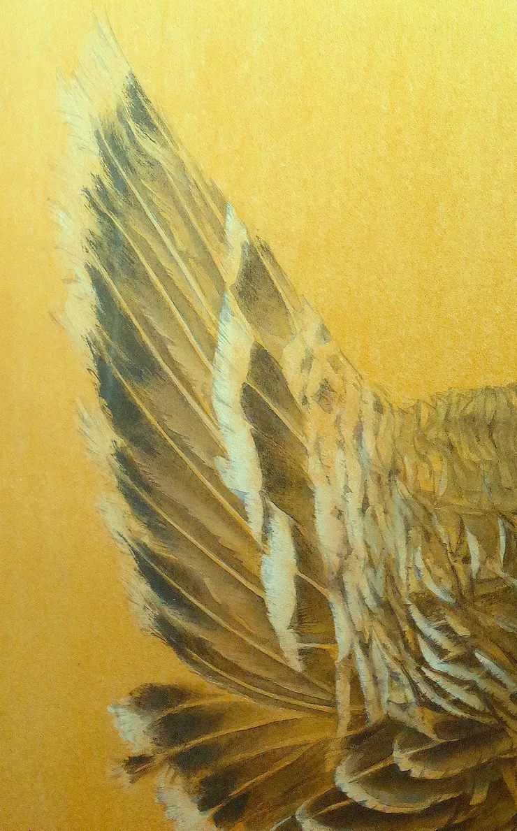 〈夏日閑庭〉局部－七面鳥