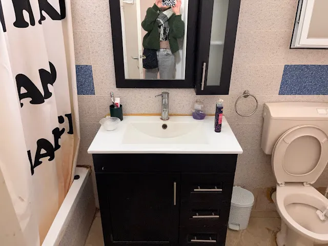 還滿寬敞的浴室