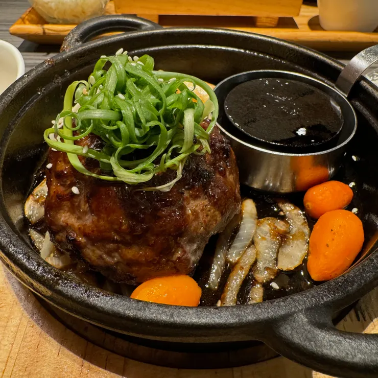 日式照燒 牛肉漢堡排 頂級手作漢堡排定食