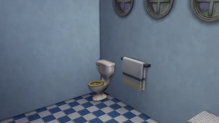 不知為何覺得這馬桶很孤伶伶。