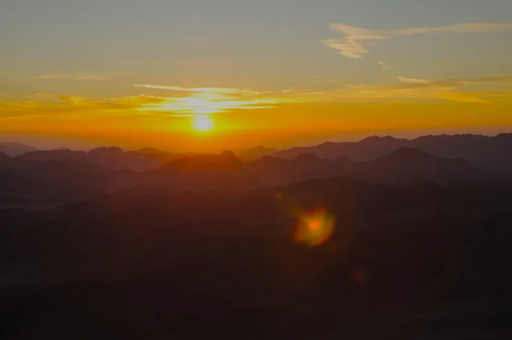 西奈山上的日出!