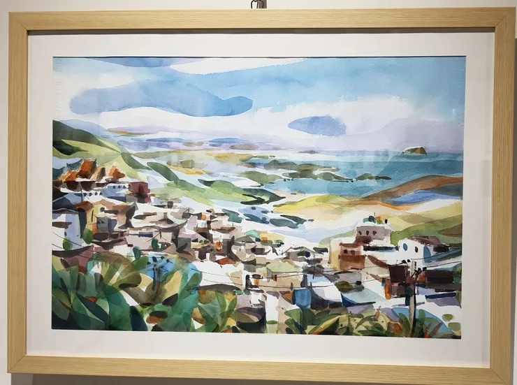 《春天九份山城》