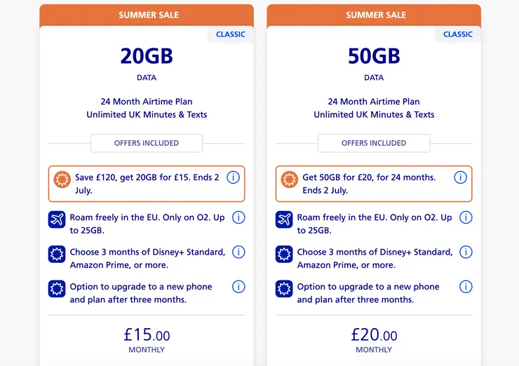 O2官網月租費方案價格與流量(2025)