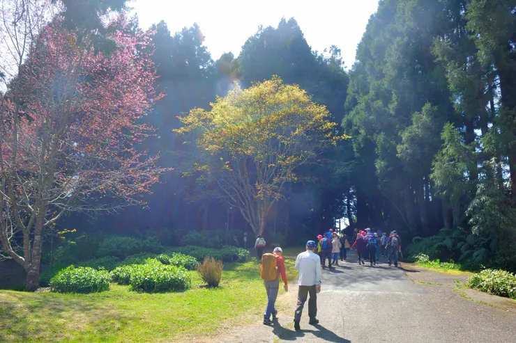 【參觀區入口,佳源、雄哥在前。】