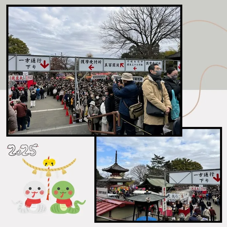 拍攝於川越喜多院，也是滿滿的人潮在排隊參拜