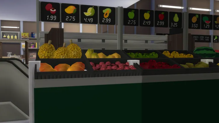 這架子上是熱帶水果。