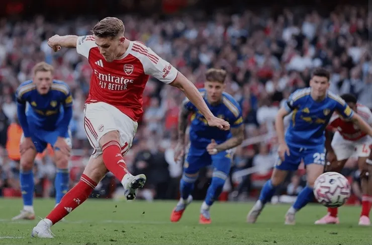 約基利斯射入十二碼球助阿仙奴大勝5:0