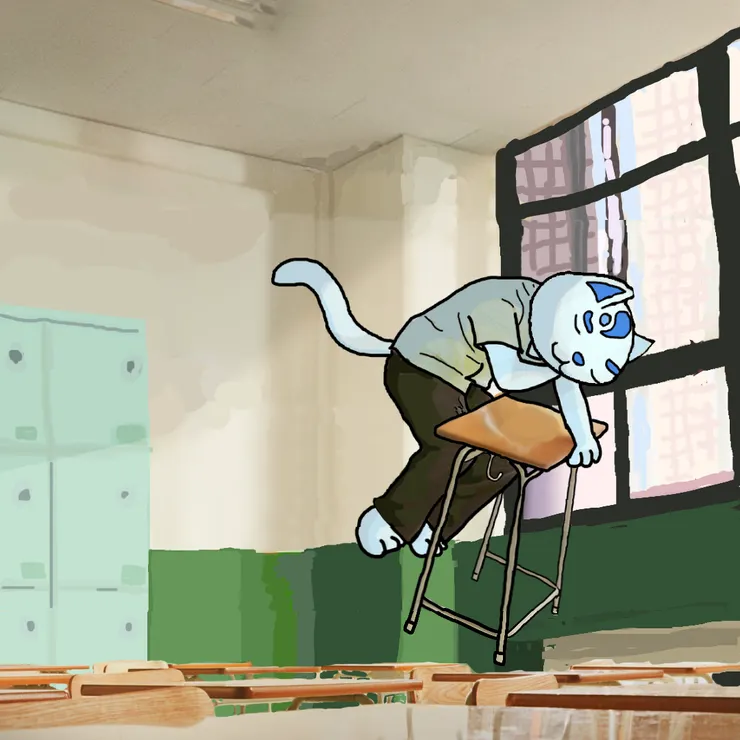 這個配色，大家有猜到是哪個學校嗎?（我著色很隨便，哈哈～）