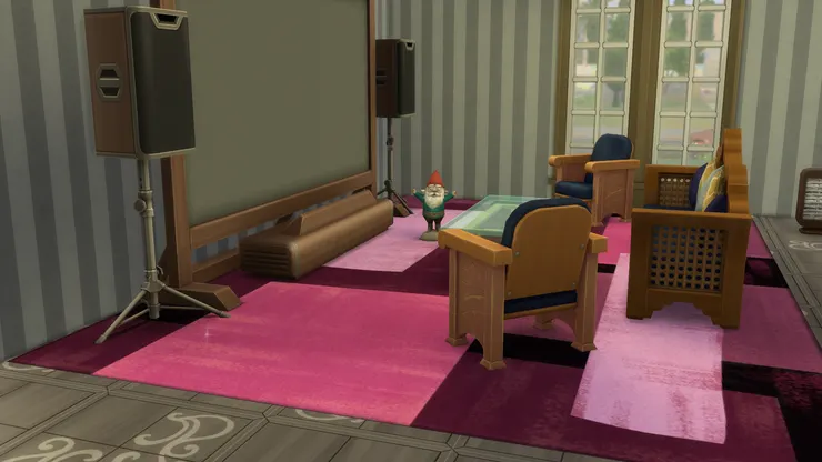 超有氣氛的影院級電視，連聖誕精靈也忍不住要出來看。