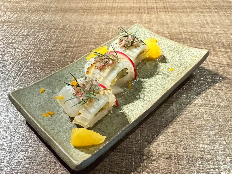 套餐  炙燒香檸花枝