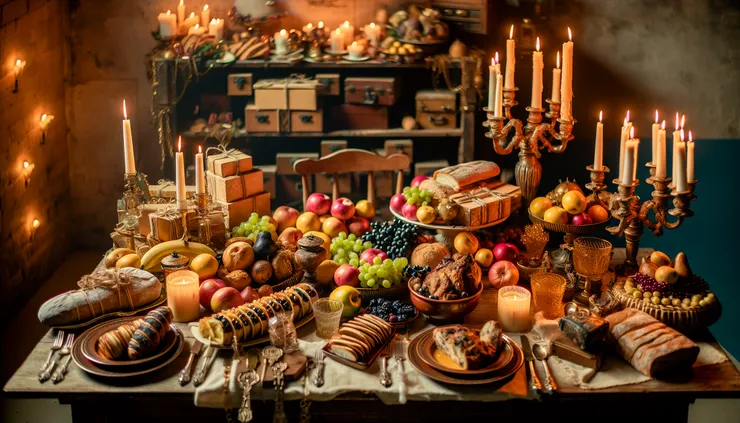 在羅馬各地，農神節期間，家家戶戶都會舉辦宴會、遊戲和交換禮物來慶祝，節日氣氛瀰漫在城市的每個角落。