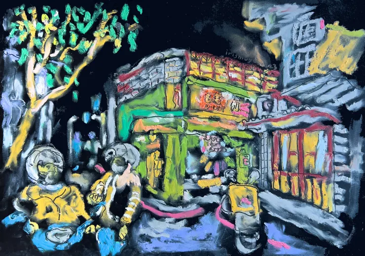 三年前在台灣拍的參考照片, 我在荷蘭的日子如同閉關,正好用來磨鍊畫技