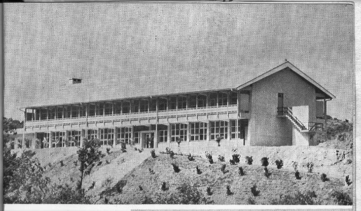 蔡元培紀念館原始設計，二樓是一長排可連通的走廊（圖片來源：中央研究院）