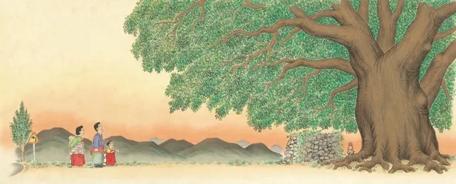 圖6《小莉的中秋節》跨頁