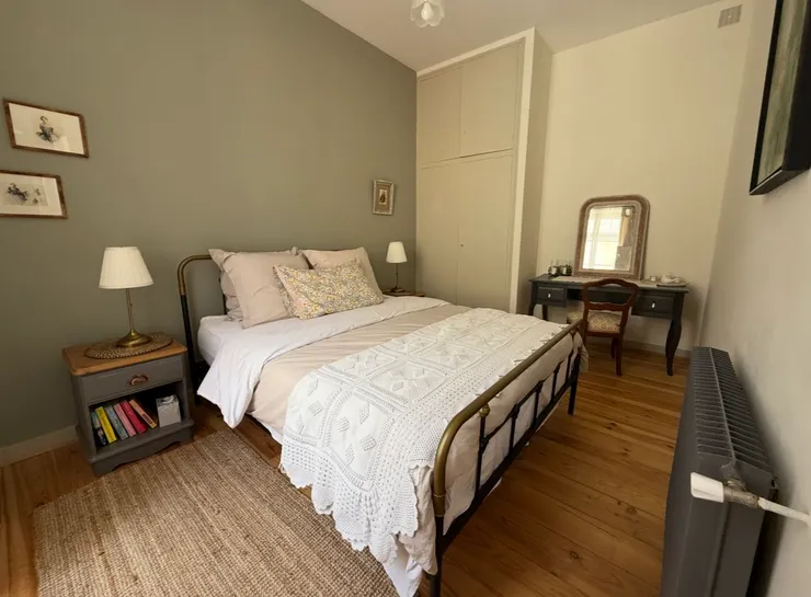 舒適純棉的寢具讓我們一夜好眠