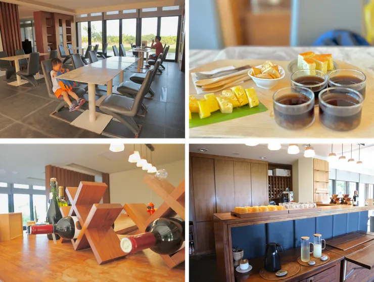 寬敞的餐廳空間與沁涼迎賓下午茶