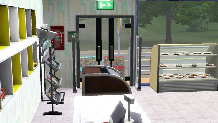 從員工辦公室出來便看到這個情景。