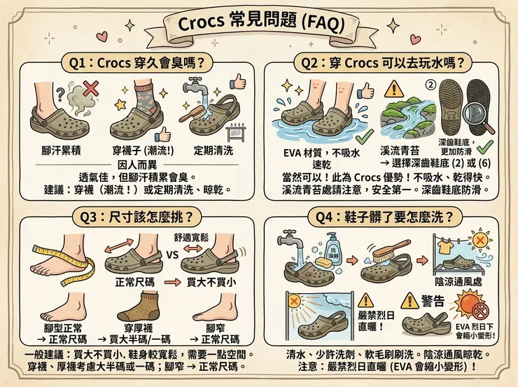 洞洞鞋常見問題FAQ